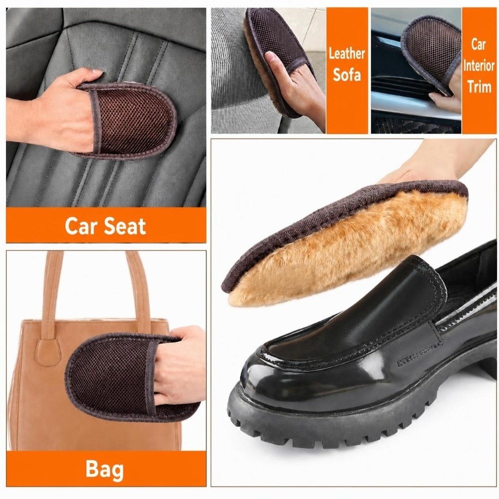 Rubber Glove Cleaning - Hochwertige, arbeitssparende Schuhpolierhandschuhe aus Netzstoff, Schuhpflege-
