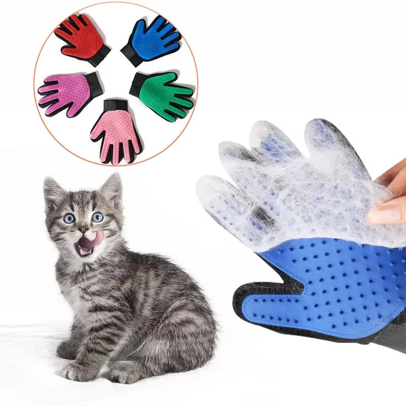 Rubber Glove Cleaning - Haustier-Handschuh Katzenpflege-Handschuh Katzenhaar-Entfernungsbürste Handschuhe Hundekamm für